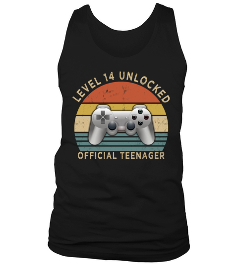 Vintage Level 14 Unlocked Official Teenager Tank Top Unisex