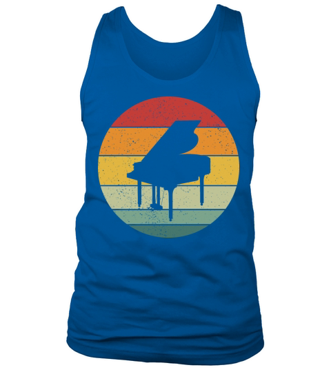 Vintage Retro Grand Classical Piano Vintage Music Tank Top Unisex