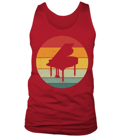 Vintage Retro Grand Classical Piano Vintage Music Tank Top Unisex
