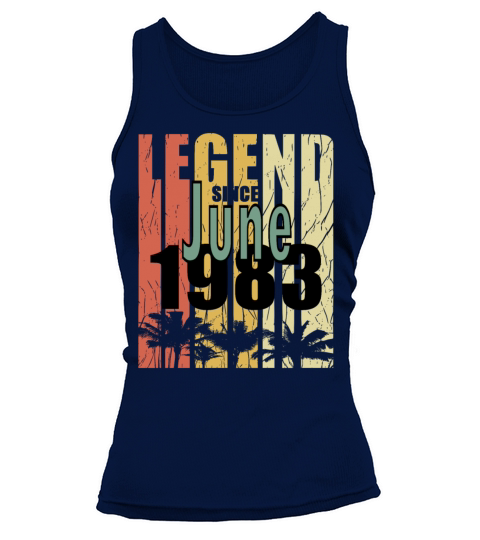 1983 vintage born in June gift Tank top Woman