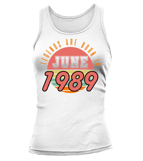 1989 vintage born in June gift Tank top Woman