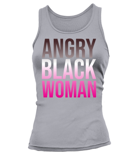 Angry Black Woman gradient color design Tank top Woman