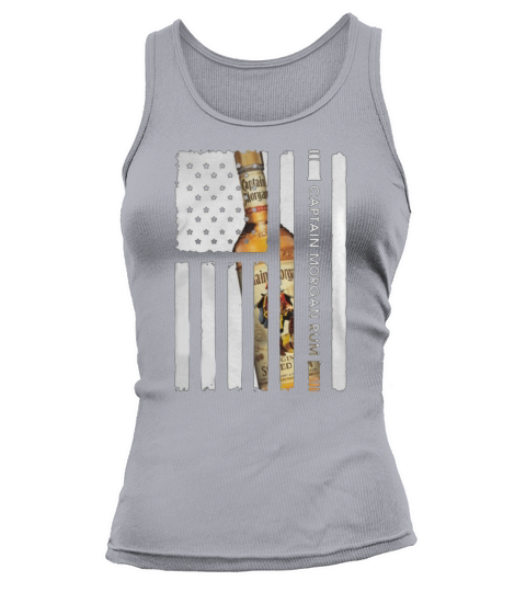 Captain Morgan Rum 4th july independence day American flag Tank top Woman