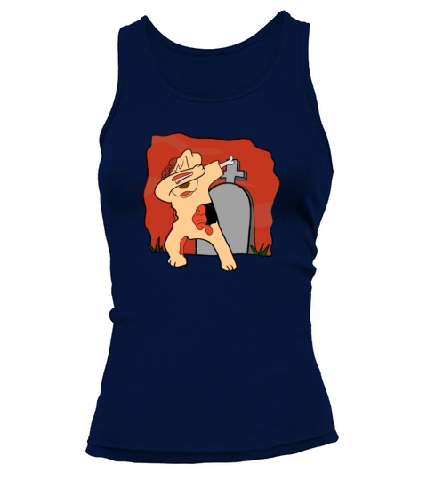Creepy dabbing dog halloween Tank top Woman