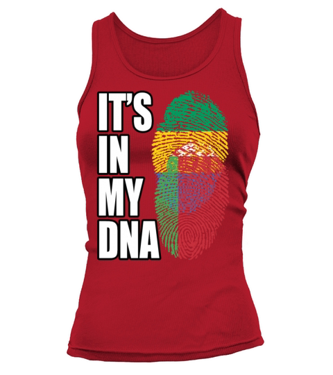 Gambian And Belarusian Mix Heritage DNA Flag Tank top Woman
