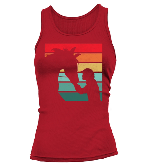 Girls Horse Riding Shirt Vintage Retro Tank top Woman