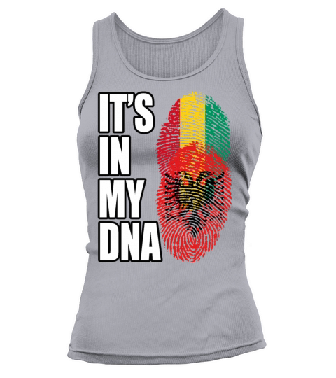 Guinean And Albanian Mix Heritage DNA Flag Tank top Woman