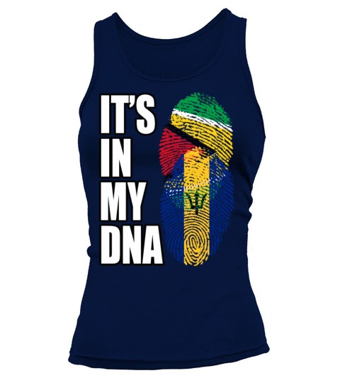 Guyanese And Barbadian Mix Heritage DNA Flag Tank top Woman