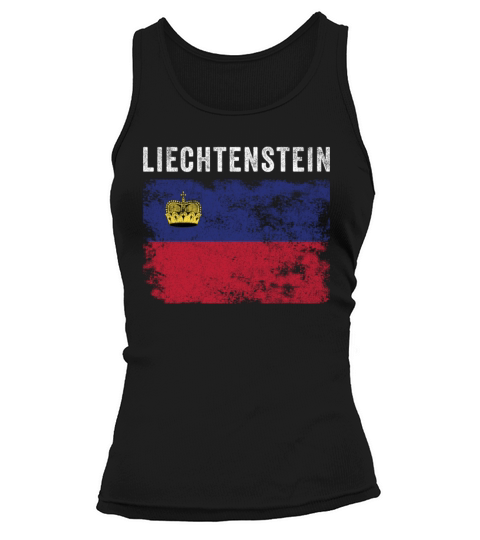 Liechtenstein Flag Distressed Tank top Woman