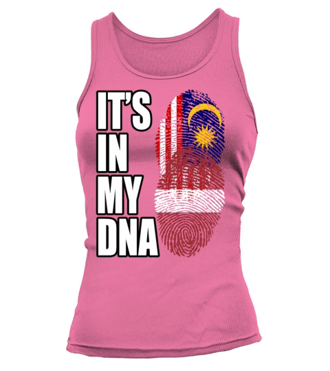 Malaysian And Latvian Mix Heritage DNA Flag Tank top Woman