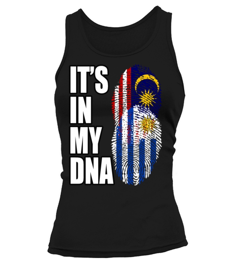 Malaysian And Uruguayan Mix Heritage DNA Flag Tank top Woman