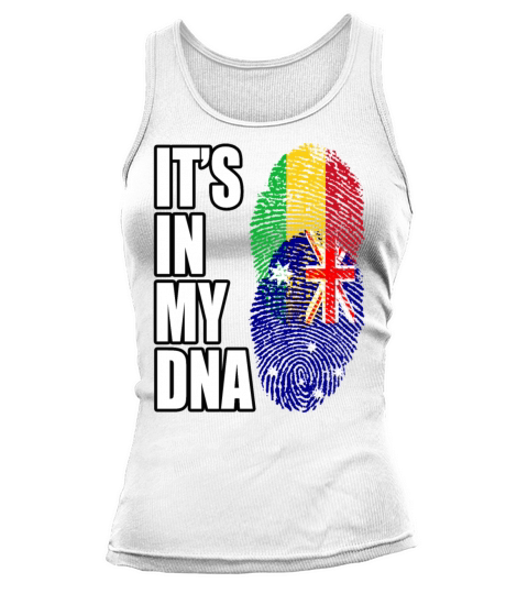 Malian And Australian Mix Heritage DNA Flag Tank top Woman