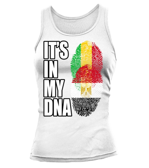 Malian And Egyptian Mix Heritage DNA Flag Tank top Woman