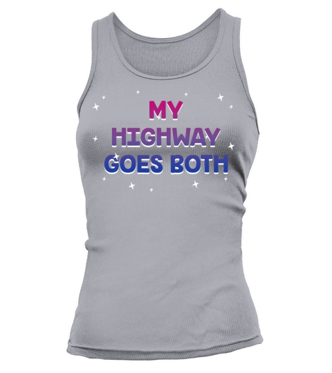 My Highway Goes Both Ways Bisexual LGBTQ Bi Pride Tank top Woman