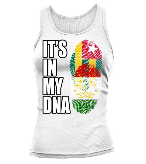 Togolese And Tajikistani Mix Heritage DNA Flag Tank top Woman