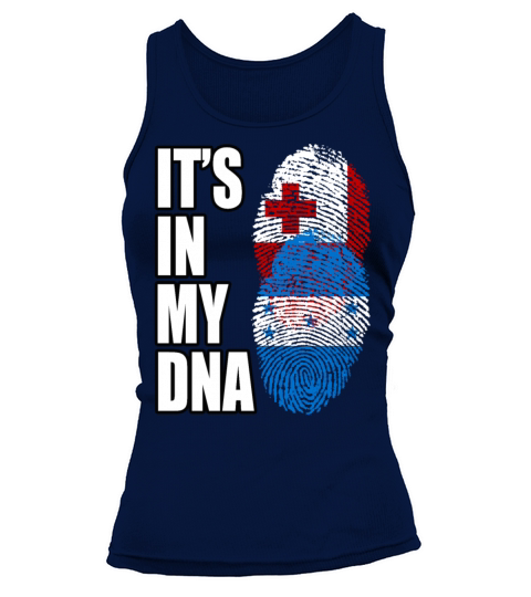 Tongan And Honduran Mix Heritage DNA Flag Tank top Woman