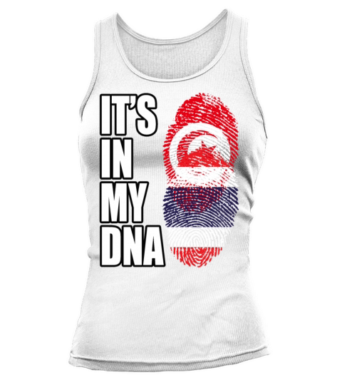 Tunisian And Thai Mix Heritage DNA Flag Tank top Woman