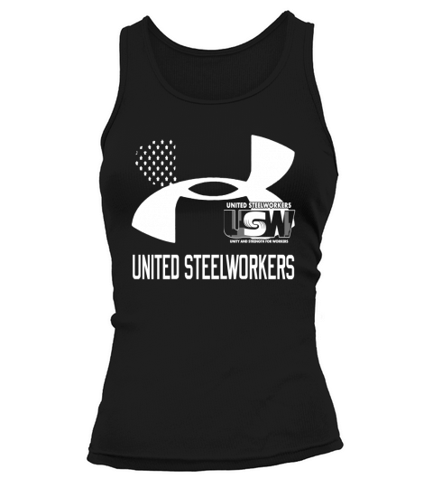 United Steelworkers Unity And Strength For Workers Flag   Drawstring Bag Tank top Woman