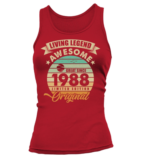 Vintaga 1988 Birthday Tank top Woman
