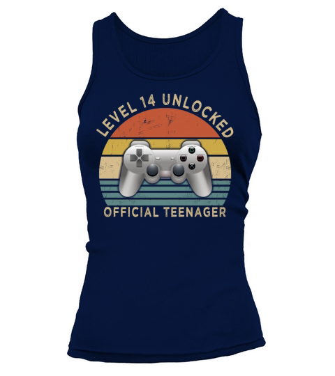 Vintage Level 14 Unlocked Official Teenager Tank top Woman