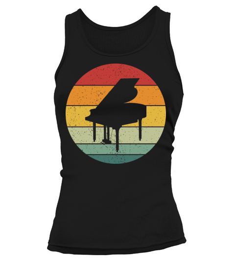 Vintage Retro Grand Classical Piano Vintage Music Tank top Woman
