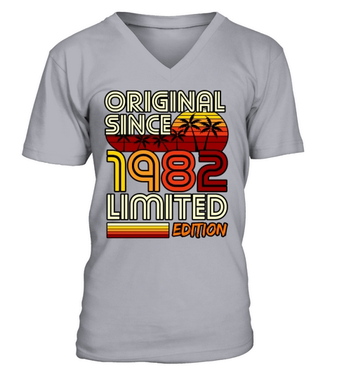 Birthday Original Since 1982 Limited Edition Gift V-Neck T-shirt