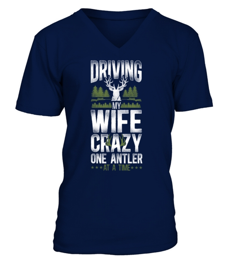 Buck Deer Hunting Hunter Wife V-Neck T-shirt
