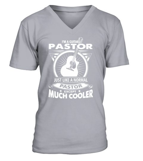 Cool Guitar Pastor Shirt V-Neck T-shirt