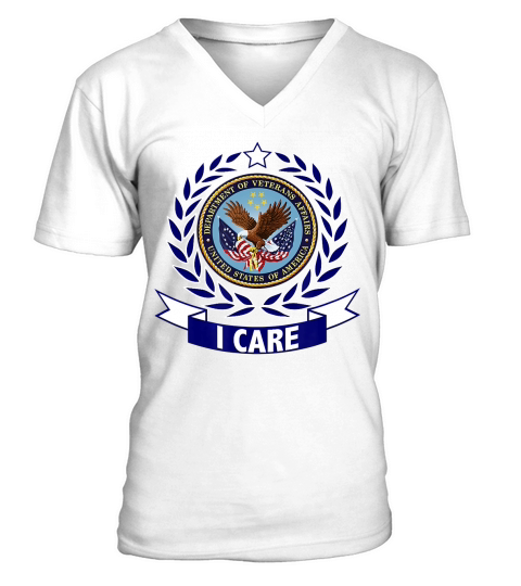 DEPARTMENT OF VETERANS AFFAIRS I CARE VA T-SHIRT V-Neck T-shirt
