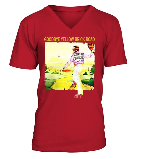 Elton John Goodbye Yellow brick Road Vintage T-Shirt V-Neck T-shirt
