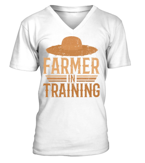 Farmer in Training Farming Planter Barn Rancher V-Neck T-shirt