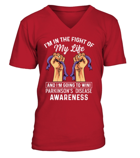 Fight of Life Optimistic Person Gift V-Neck T-shirt