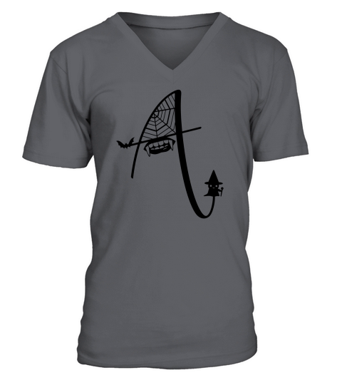 Halloween Alphabets Clipart A V-Neck T-shirt