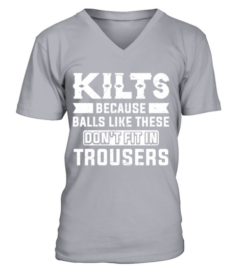 How To Wear The Kilt Design For A Tartan Kilt Guy V-Neck T-shirt