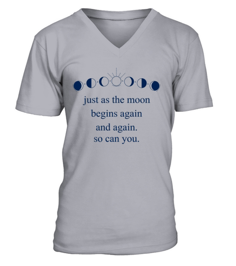 Moon Inspirational Saying Motivation Universe V-Neck T-shirt