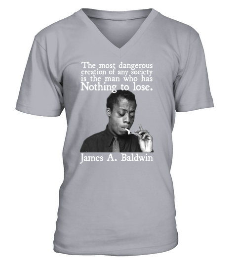 Nothing-To-Lose-James-Baldwin V-Neck T-shirt