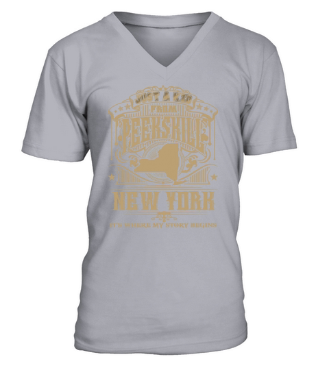 Peekskill-Its Where My Story Begins-New York V-Neck T-shirt
