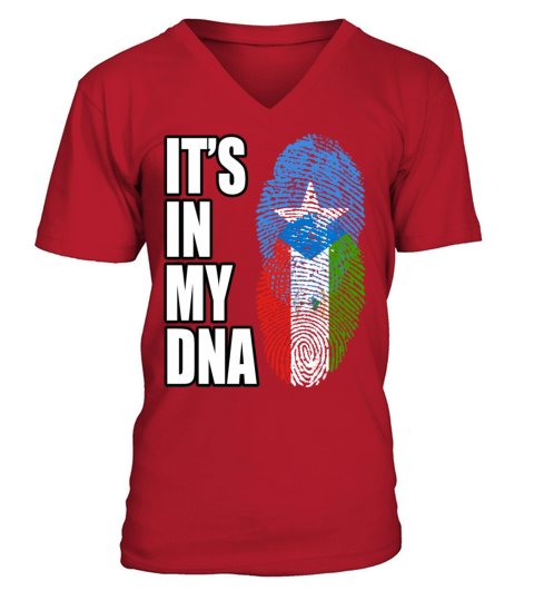 Somali And Equatorial Guinean Vintage Heritage DNA V-Neck T-shirt