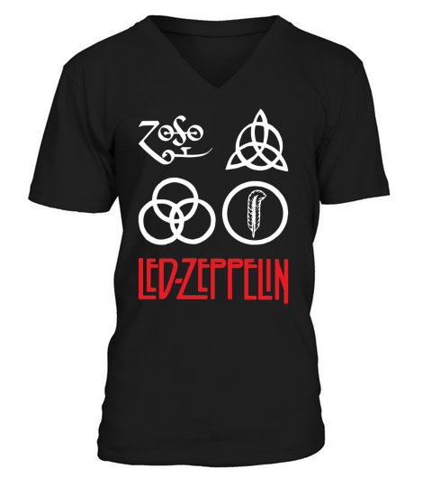 Symbol Led Zeppelin V-Neck T-shirt