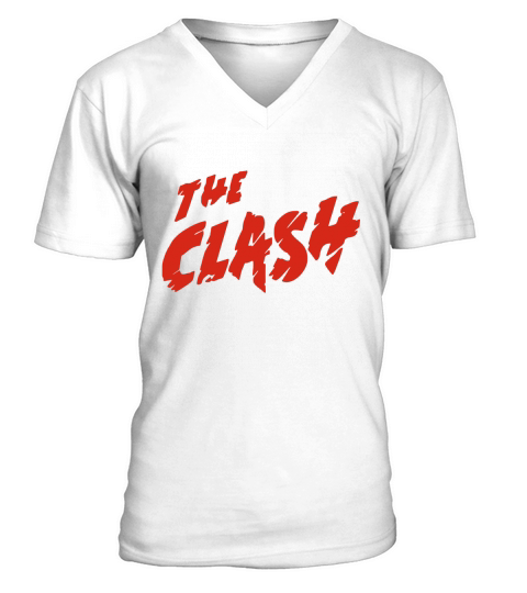 THE CLASH Strummer Jones Simonon MUSICA T-Shirt V-Neck T-shirt