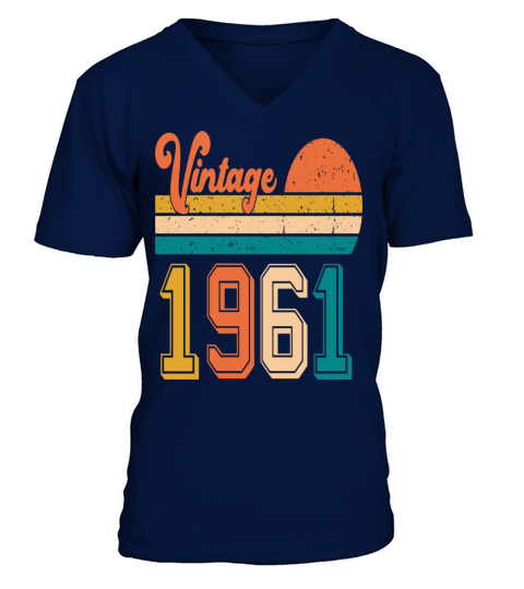Vintage 1961 birthday gift V-Neck T-shirt