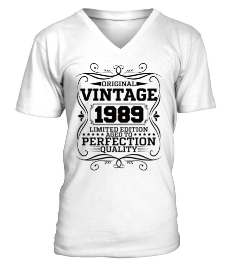 Vintage 1989 Original Limited Edition V-Neck T-shirt