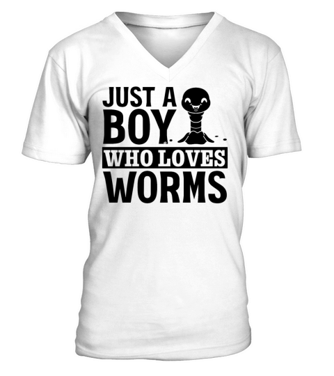 Worm Lover Compost Worms I Just A Boy Who Loves V-Neck T-shirt