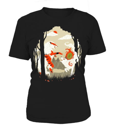 Great Wolves Of Fire Featured On Teefury Women's T-Shirt