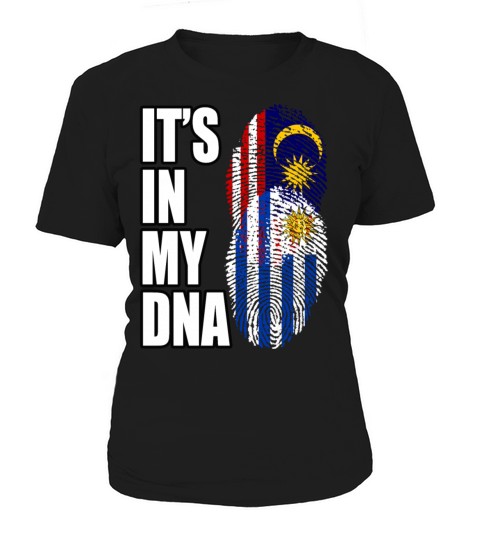 Malaysian And Uruguayan Mix Heritage DNA Flag Women's T-Shirt