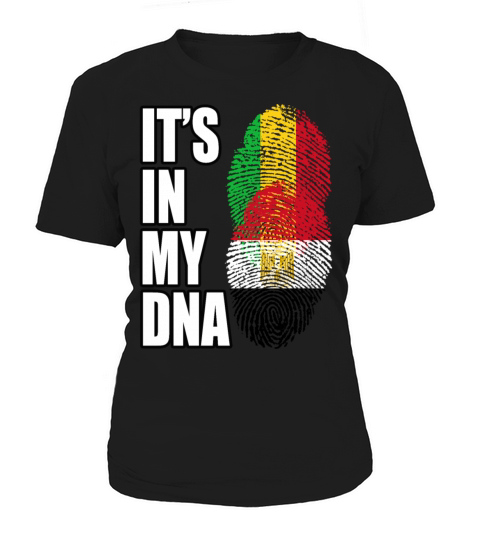 Malian And Egyptian Mix Heritage DNA Flag Women's T-Shirt