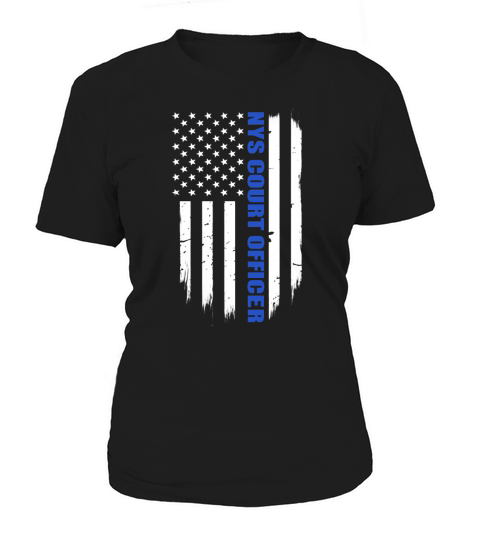 NYS Court Officer Thin Blue Line Flag T-Shirt Women's T-Shirt