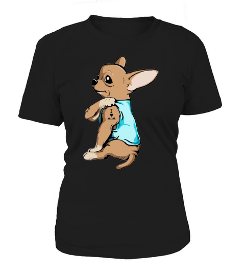 Strong Chihuahua I love mom tattoos shirt - Unisex Long Sleeve Women's T-Shirt