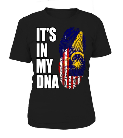 Tokelauan And Malaysian Mix Heritage DNA Flag Women's T-Shirt