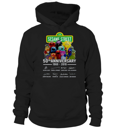123 Sesame Street 50th anniversary 1969 2019 signatures Muppet shirt Hoodie Unisex